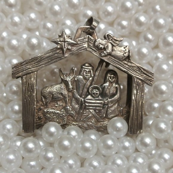 Jeep Collins Jewelry 99 Jeep Collins Silver Nativity Pendant Poshmark